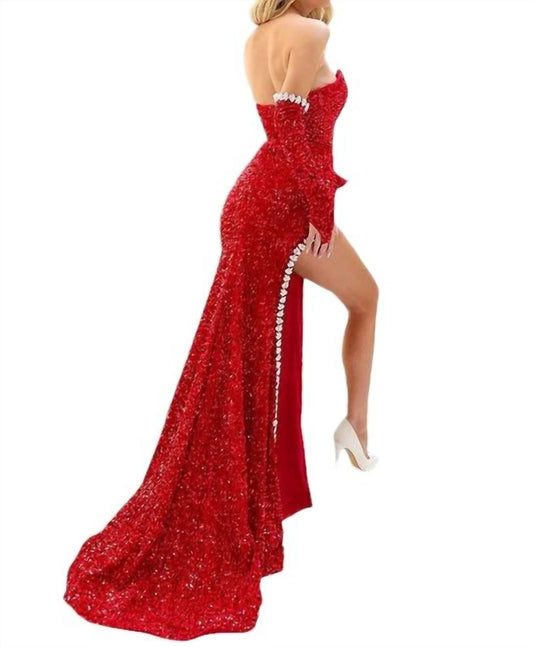 Jessica Angel - VELVET SEQUINS EVENING DRESS