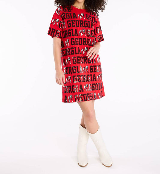 Stewart Simmons - The Sequin Repeat T-shirt Dress Georgia