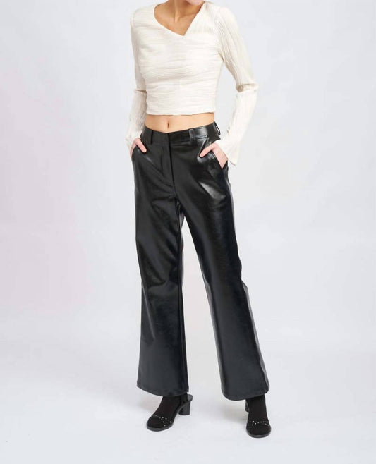 En Saison - Faux Leather Pants