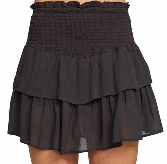 Chaser - Ruffled Tiered Mini Skirt
