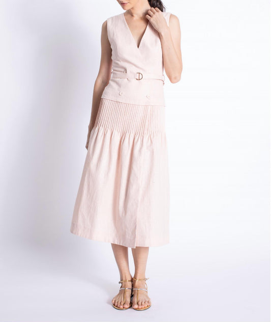 Karina Grimaldi - Raven Linen Midi Dress