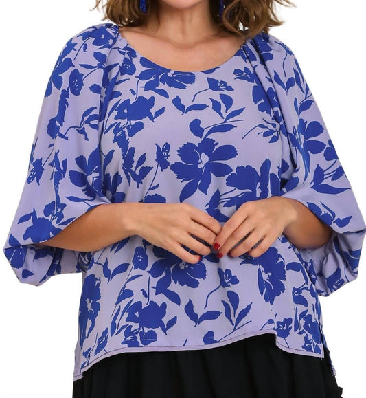 Umgee - Floral Puff Sleeve Blouse