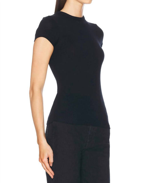 Enza Costa - Cashmere Cap Sleeve Crewneck Top