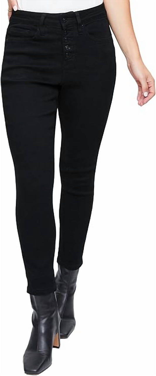 Ymi - Vintage High-rise Exposed Button Fly Anklet Jean