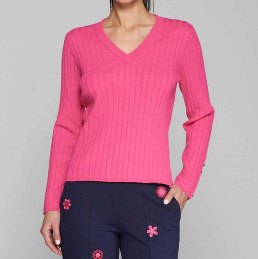 Vilagallo - V-neck Knit Sweater