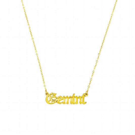 Ellison+Young - Gold Plated Gemini Zodiac Necklace