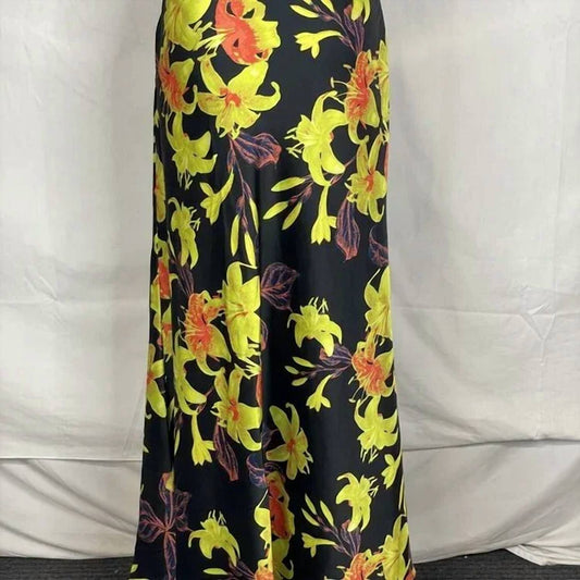 Christopher John Rogers - Women’s Floral Satin Maxi Skirt