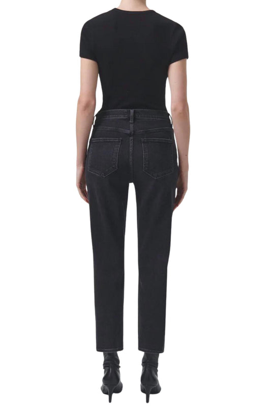Agolde - Riley High Rise Crop Straight Jeans