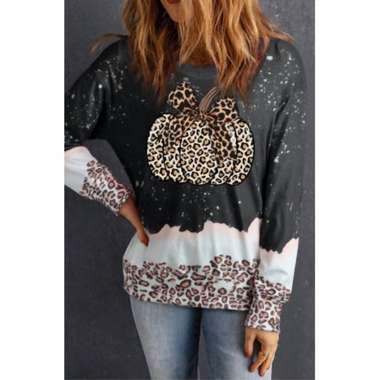 Lovesoft - Leopard Pumpkin Dip-dye Sweatshirt