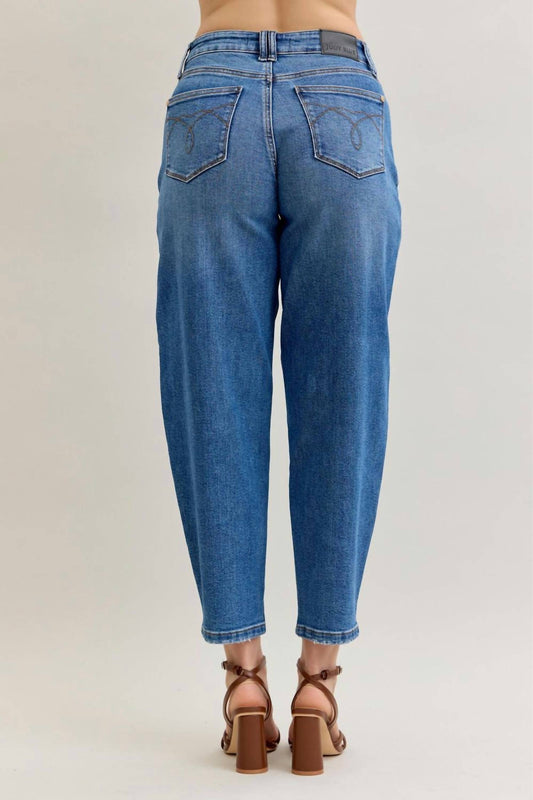 Judy Blue - High Waist Soft Barrel Stitch Thru Pocket Denim Jean