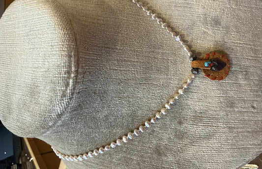 Jes Maharry - Sterling Silver Pearl Necklace