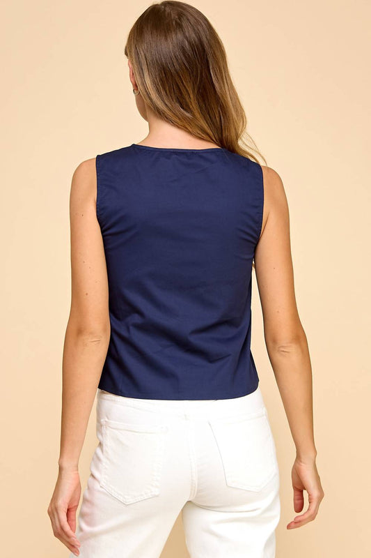 Tcec - Davis Pleated Tank Top