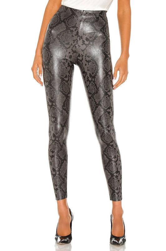 Commando - Faux Leather Animal Leggings