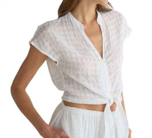 Bella Dahl - Short Sleeve Tie Front Top