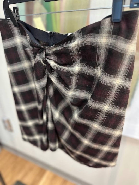 Isabel Marant - WOMEN'S CHECK WOOL BLEND MINISKIRT