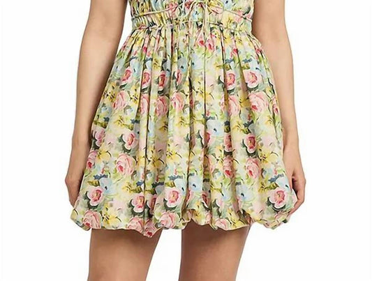En Saison - Sleeveless Bubble Hem Mini Dress