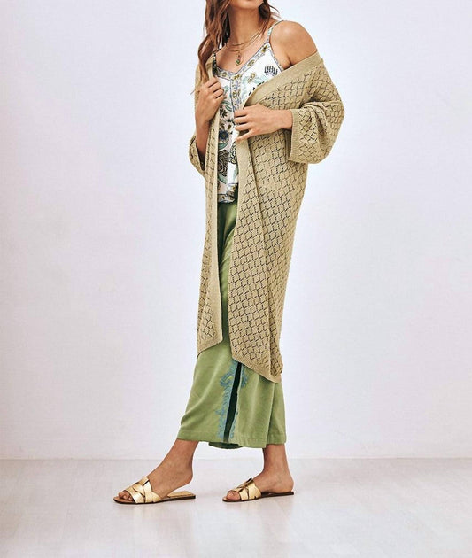 Nekane Nkn - Kimono Openwork Knit Cardigan