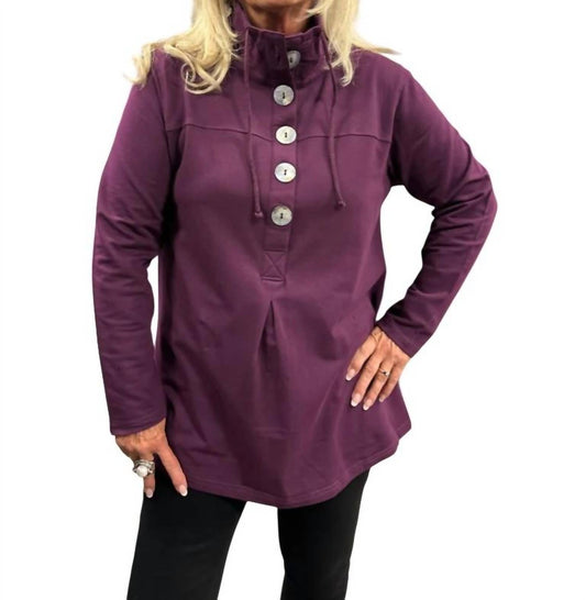 Lulu-B - Button Down Sweatshirt