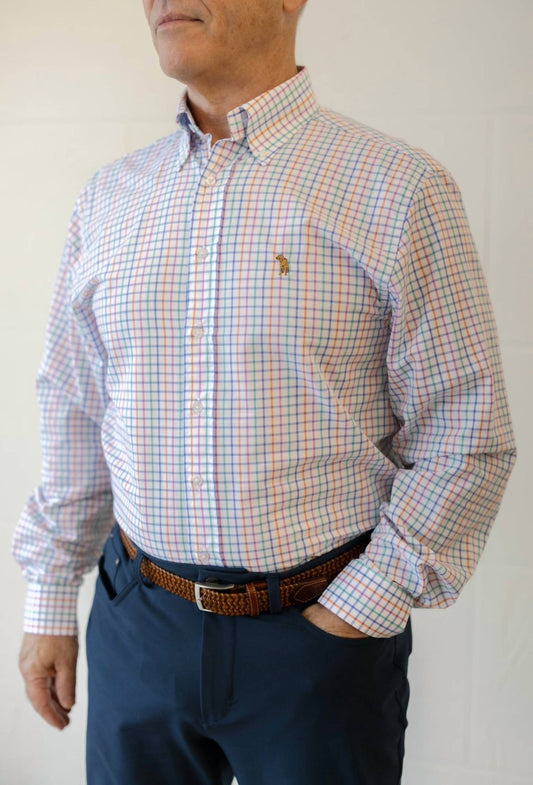 Southern Casanova - Beach Ball Check Button Down