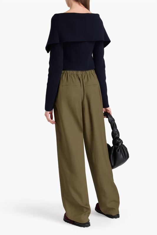 Vince - Women's Soft Linen Blend High Rise Pull-on Pants