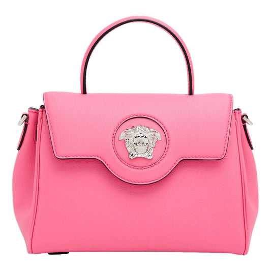 Versace - Women's Top Handle Vitello Leather Handbag