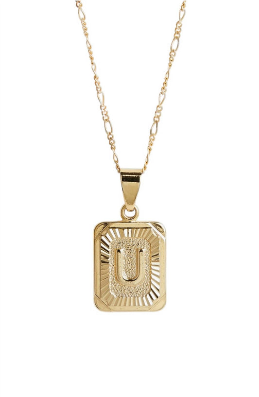 Bracha - Women's Initial Card Necklace