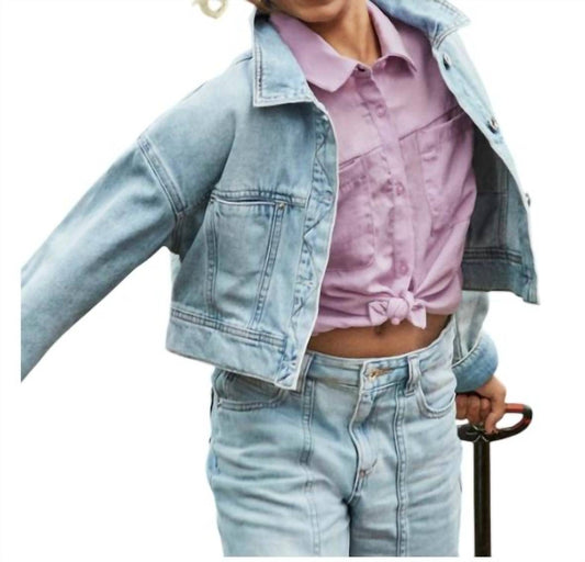 Mayoral - Girls' Cropped Jean Jacket