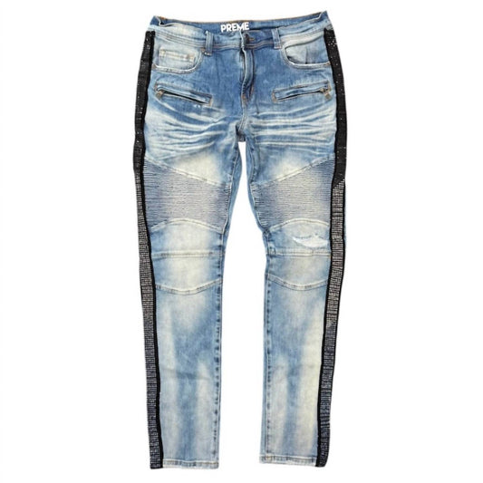 Preme - Men's Moto Stoned Jeans