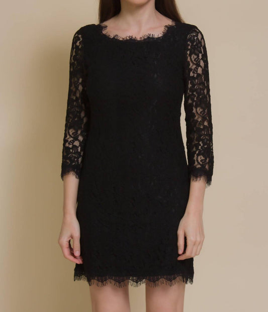 Fate - Gwyneth Fitted Lace Mini Dress