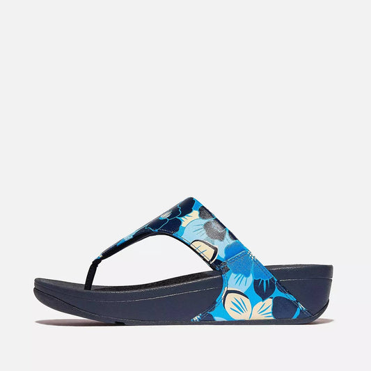 Fitflop - Women's Lulu Flowerz Leather Toe Post Sandals