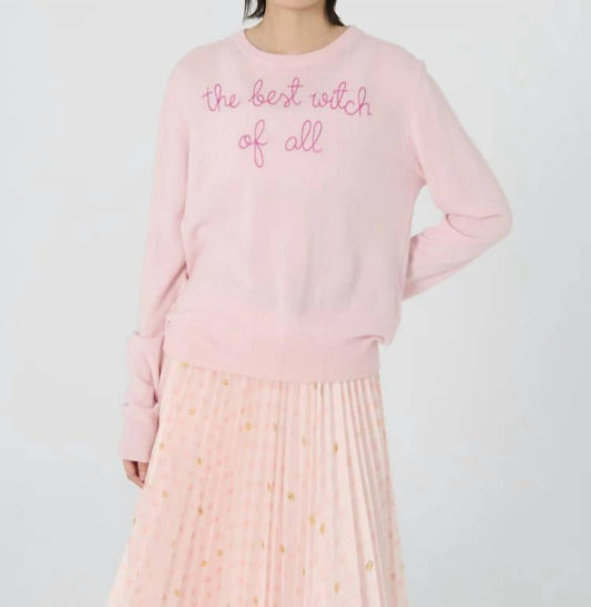 Lingua Franca - Best Witch Of All Cashmere Crew Neck Sweater