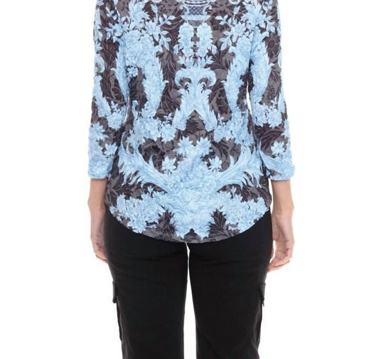 Carine - Lace Round Neck Top