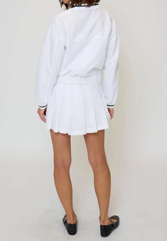 Central Park West - Alina Varsity Stripe Bomber Jacket