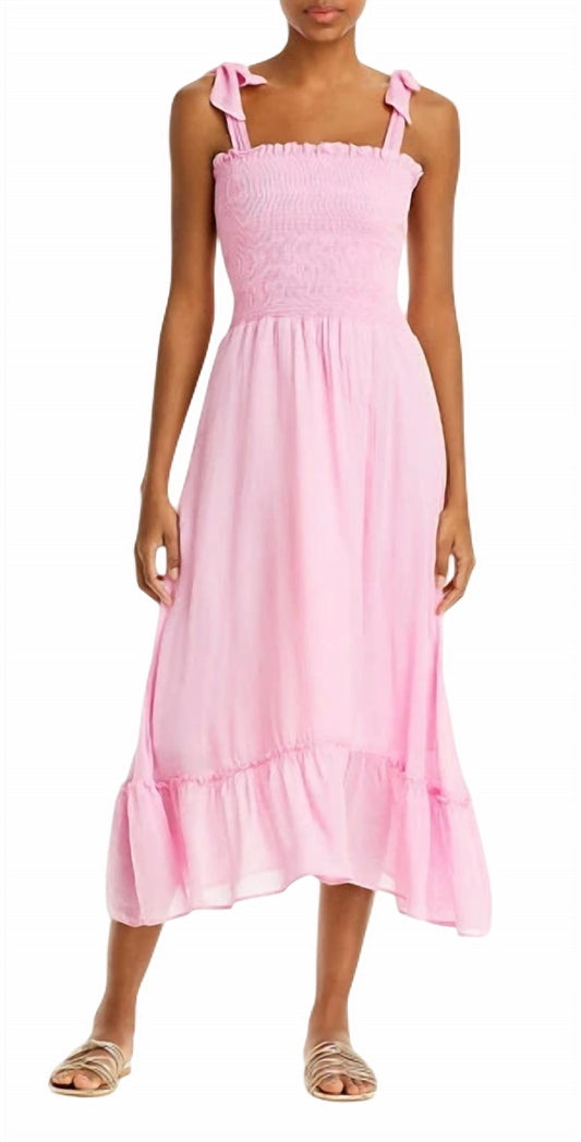 Peixoto - Eddie Smocked Swim Cover Up Dress