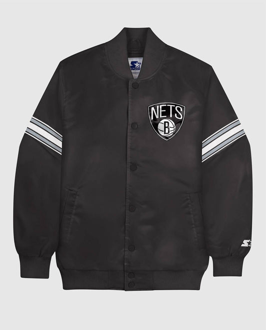 Starter - Men's Brooklyn Nets Varsity Jacket