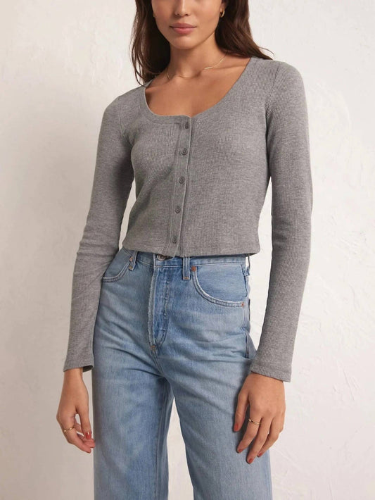 Z Supply - Ciana Cropped Waffle Top