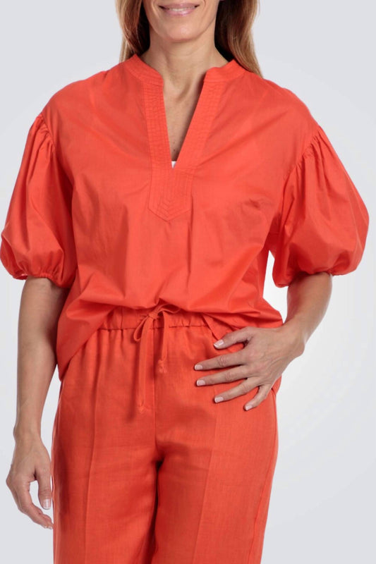 Caryn Lawn - Anna V-neck Top