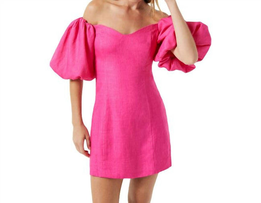 Rhode - Dali Puff Sleeves Mini Dress