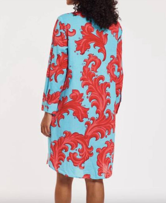 Modaposa - Carlotta Baroque Swirl Midi Dress