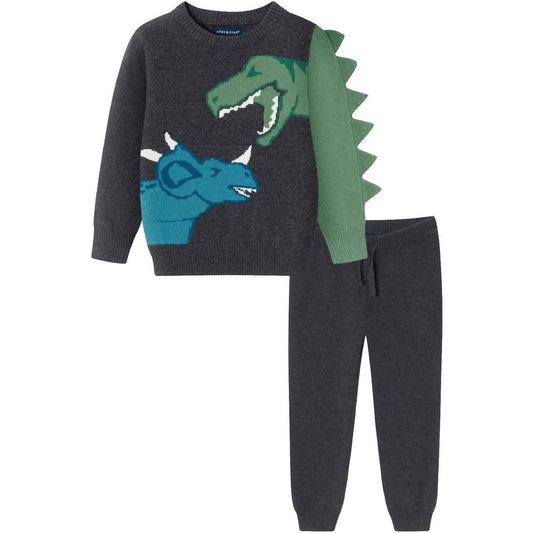 Andy & Evan - Kids' Dino Sweater Set