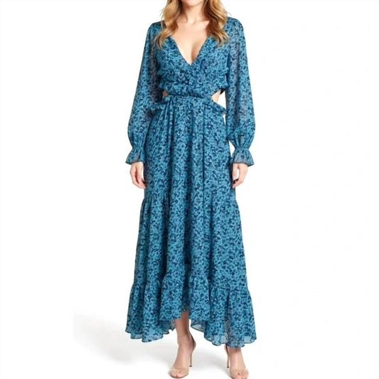 Misa Los Angeles - Amelia Ruffle Cutout Maxi Dress