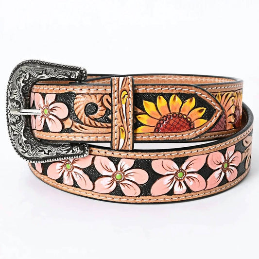 American Darling - Women's Beautifully Hand Tooled Genuine Belt