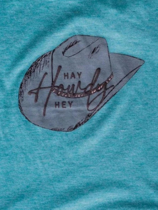 2Flyco - Girl's Hey Howdy Tee Teal