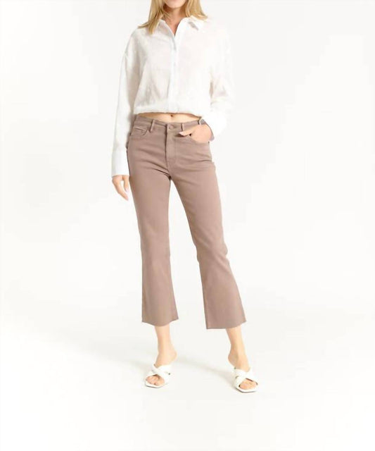 Oat New York - MID RISE CROPPED MINI FLARE PANTS