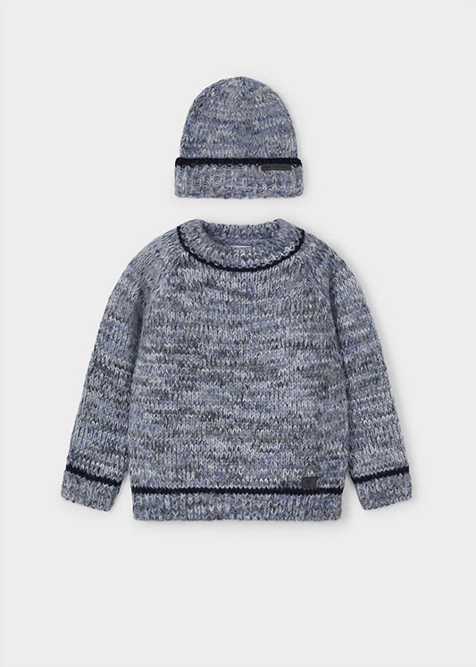 Mayoral - Boys' Chunky Knit Pullover With Hat