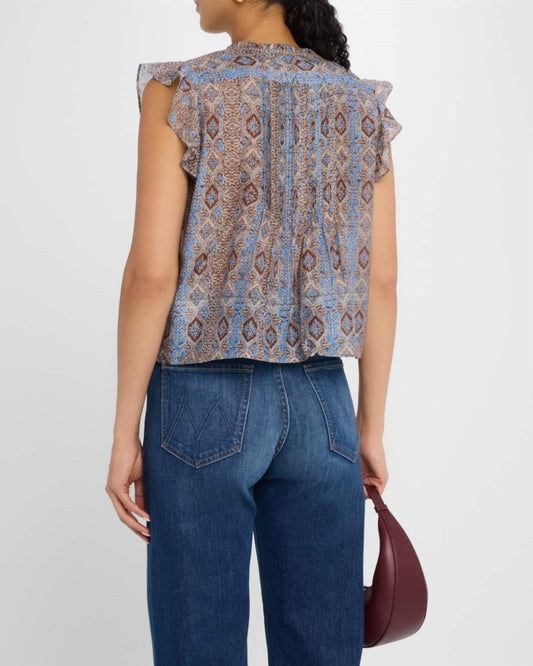 Paige - Idris Flutter-sleeve Top