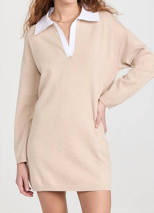 Naadam - Cotton Cashmere Collared Mini Dress