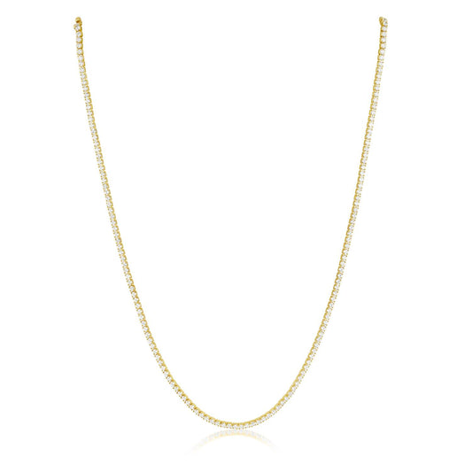 Sahira Jewelry Design - Women's Annie Dainty Tennis Choker Necklace