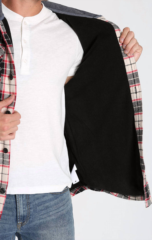 Jachs New York - Flannel Hooded Shirt Jacket