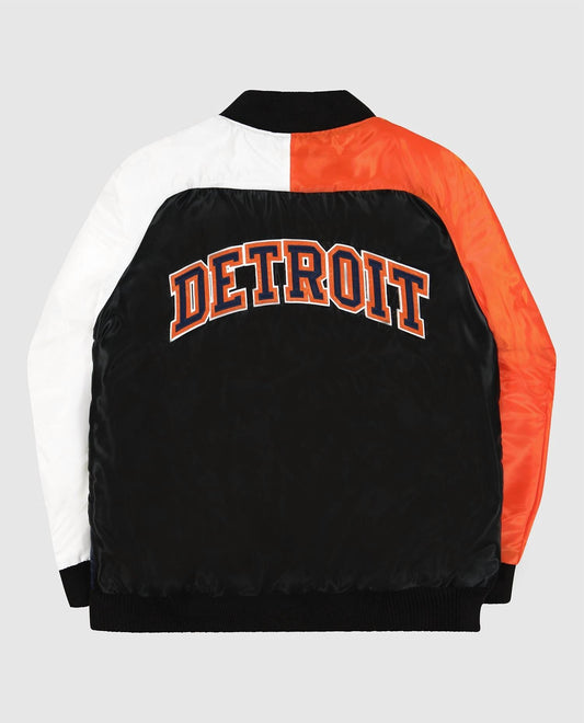 Starter - Men's Detroit Tigers Varsity Satin Full-snap Jacket